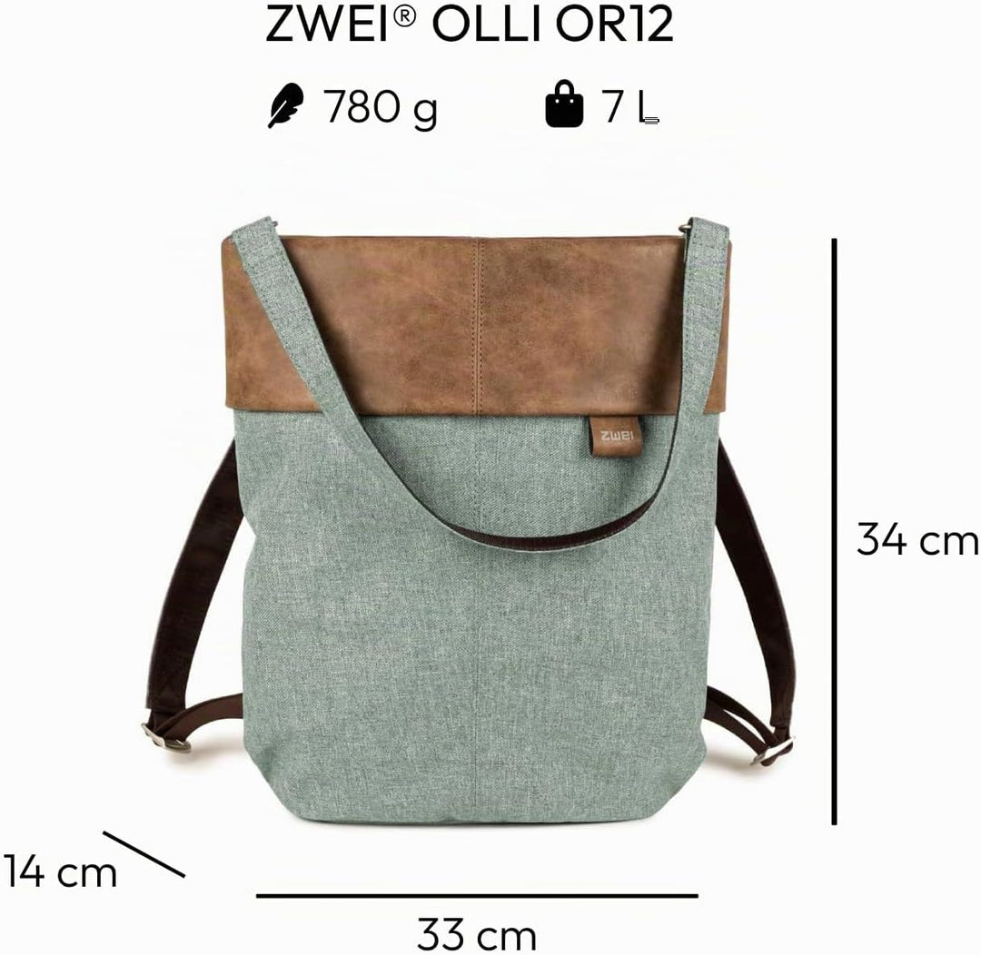 Zwei Damen Rucksack-Tasche Olli OR12 (7 Liter) Handtasche &amp; Rucksack 2-in-1 wasserabweisende Schulte