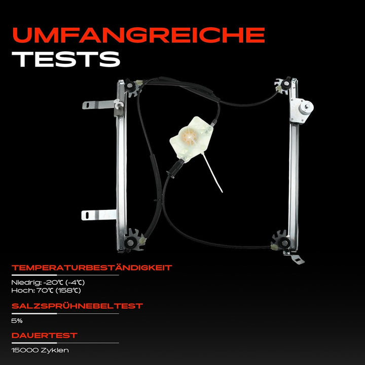 Frankberg Fensterheber ohne Motor Vorne Links Kompatibel mit 307 CC 3B Cabriolet Alle Motoren 2003-2