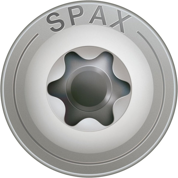 SPAX Holzbauschraube aus Edelstahl rostfrei A2, 8,0 x 50 mm, 50 Stück, T-STAR plus, Tellerkopf, Teil