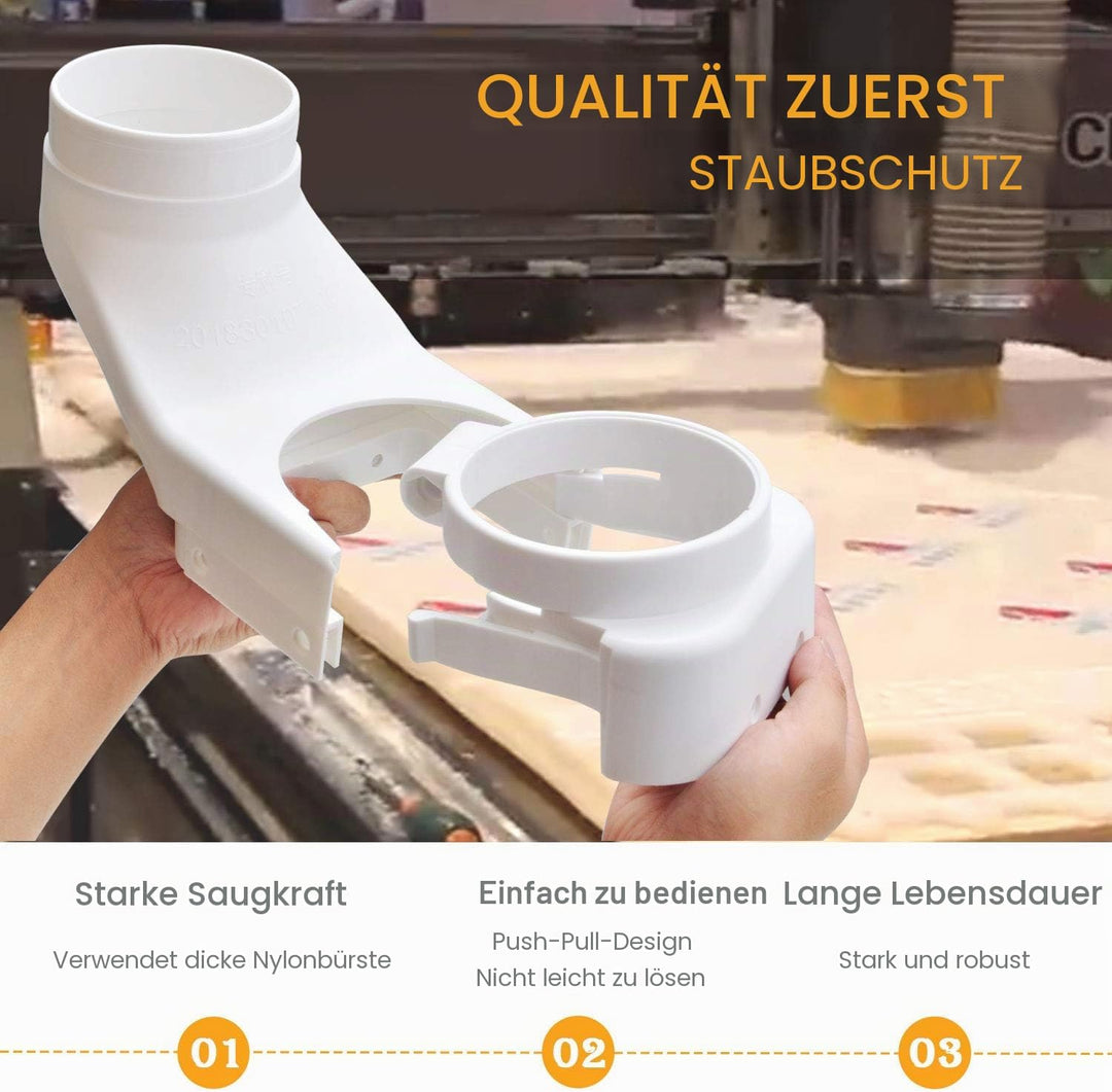 Daedalus NL330 CNC Staubschuh, Spindel Staubschuh Abdeckung Reiniger für CNC Router 80 mm Spindelmot