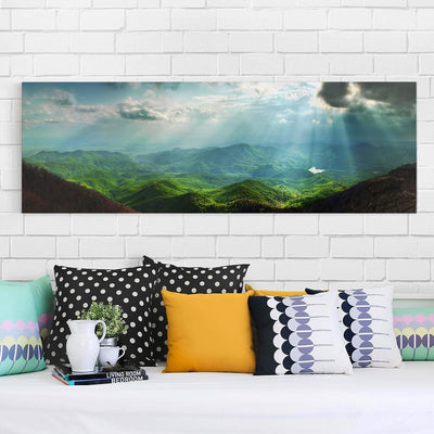 Bilderwelten Top 8 Leinwandbilder - Panorama, 50 x 150cm, Heavenly Ground 50cm x 150cm Heavenly Grou