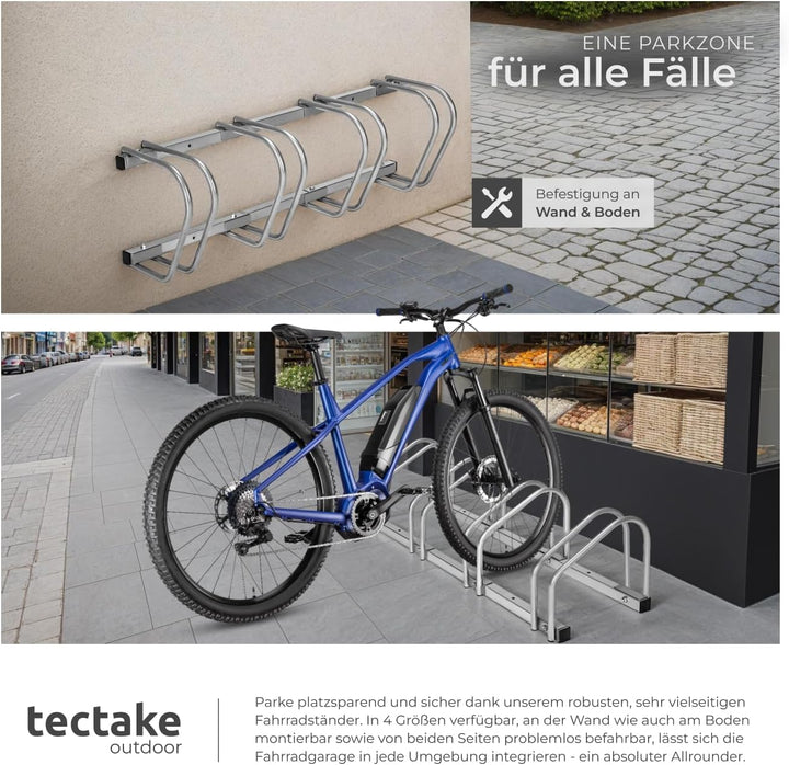 tectake® Fahrradständer für Fahrrad und e-Bike, Bike Stand für Fahrräder, Fahrrad Ständer, Fahrradha