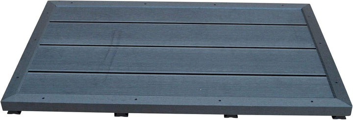 ALTONE WPC Bodenplatte für Pool Leitern und Solarduschen 101 x 60 x 5,5 cm dunkelgrau