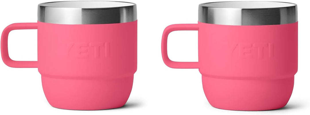 YETI Rambler Stapelbare Tasse Mit DuraSip Keramikbeschichtung, Tropical Pink, 2 Pack 6 oz (177 ml),