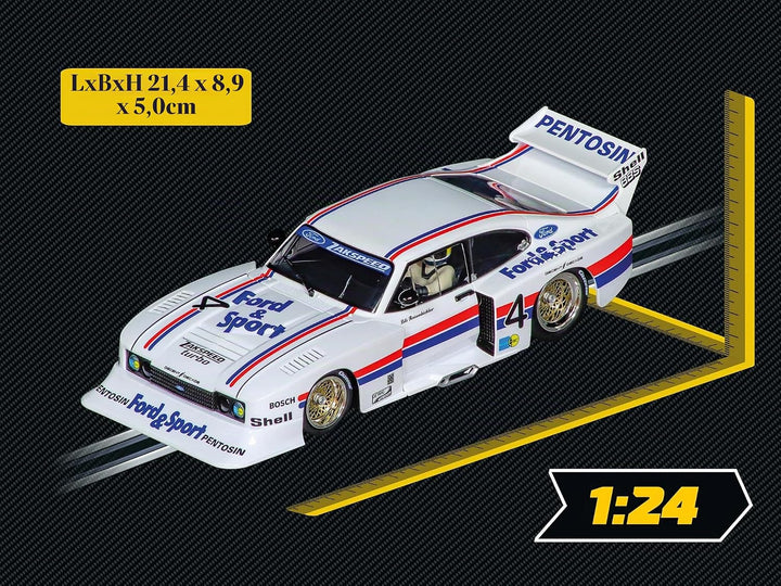 Carrera Digital 124 Ford Capri Zakspeed Turbo, Lili Reisenbichler – Slotcar mit Lichtfunktionen, dig