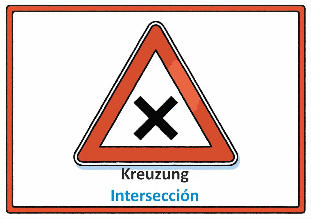 Meine Verkehrszeichen Lernkarten: deutsch/spanisch, Ungebunden