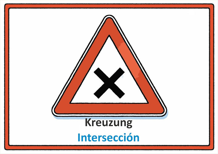 Meine Verkehrszeichen Lernkarten: deutsch/spanisch, Ungebunden