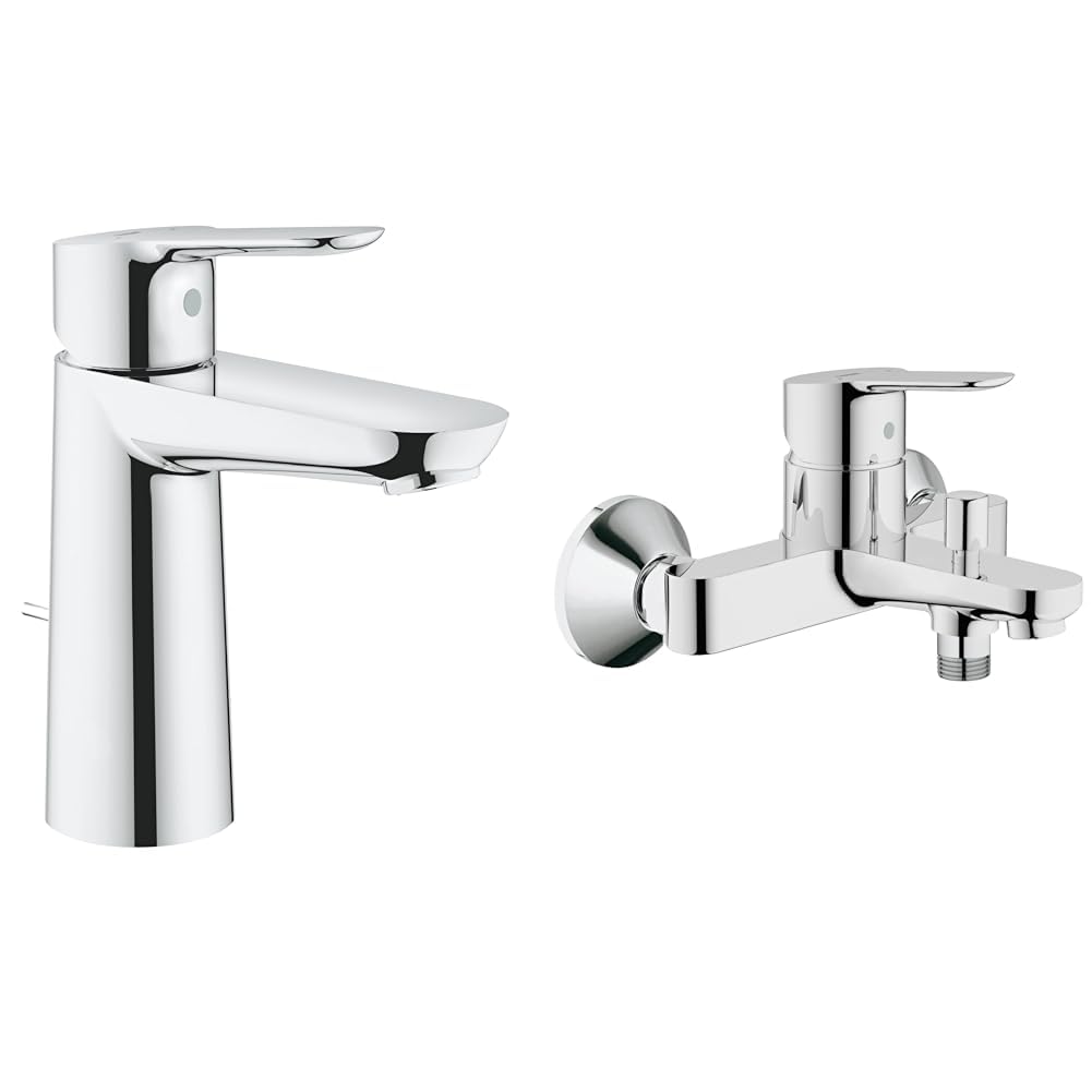 GROHE BauEdge | Badarmatur - Einhand-Wannenbatterie, chrom | 23334000 & BauEdge | Badarmaturen-Einha