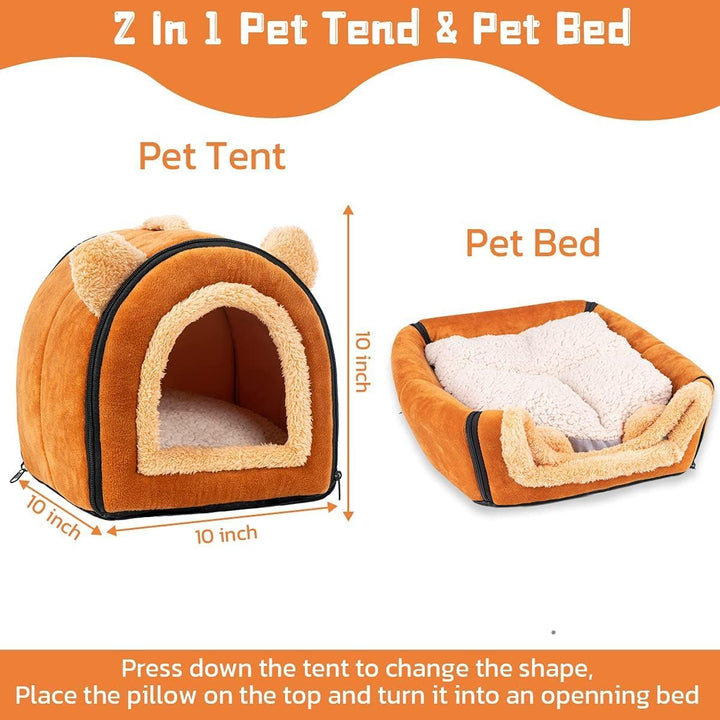 Pantula Meerschweinchen Bett Kuschelhöhle - Höhle Gemütliches gross Hamster Kleintier Bett Versteck