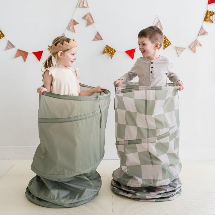 3 Sprouts - Krabbeltunnel für Kinder ab 1 Jahr – Spieltunnel Indoor & Outdoor - Grün, grün