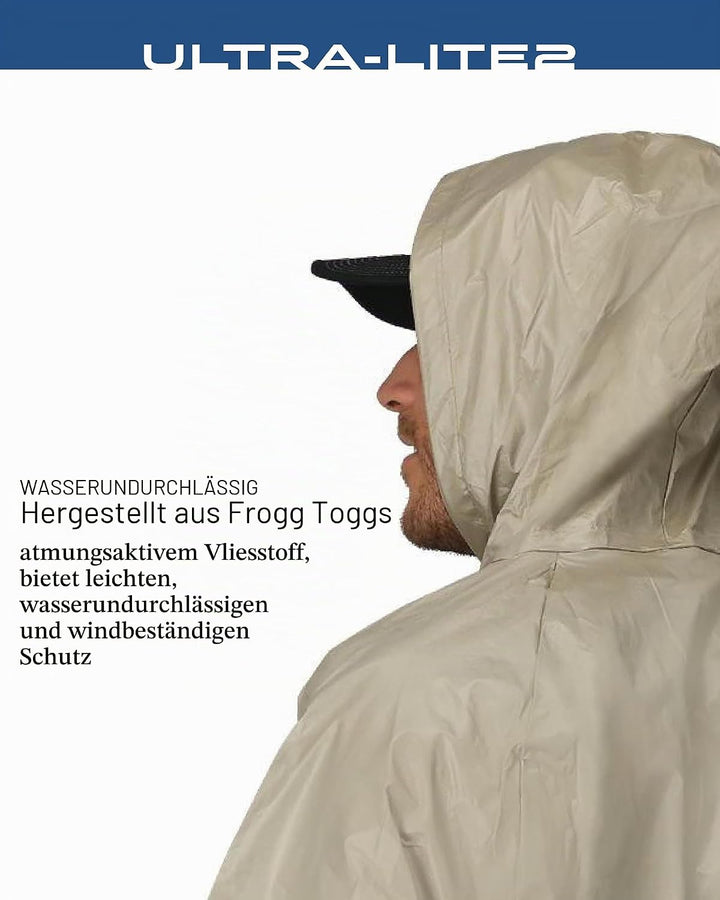 frogg toggs Herren Ultra-lite2 Wasserdichter, Atmungsaktiver Schutz-Regenanzug Regenbekleidung L kha