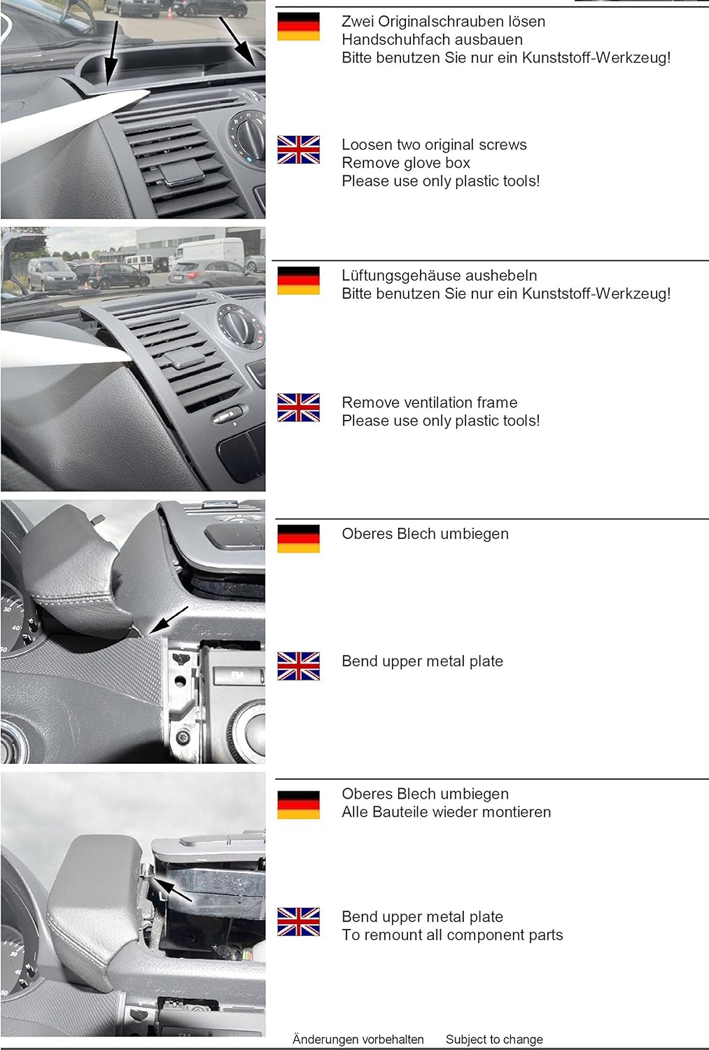 KUDA 1430 Halterung Echtleder schwarz für Mercedes Vito (639) / Viano Function ab 2006 bis 2014 (rec