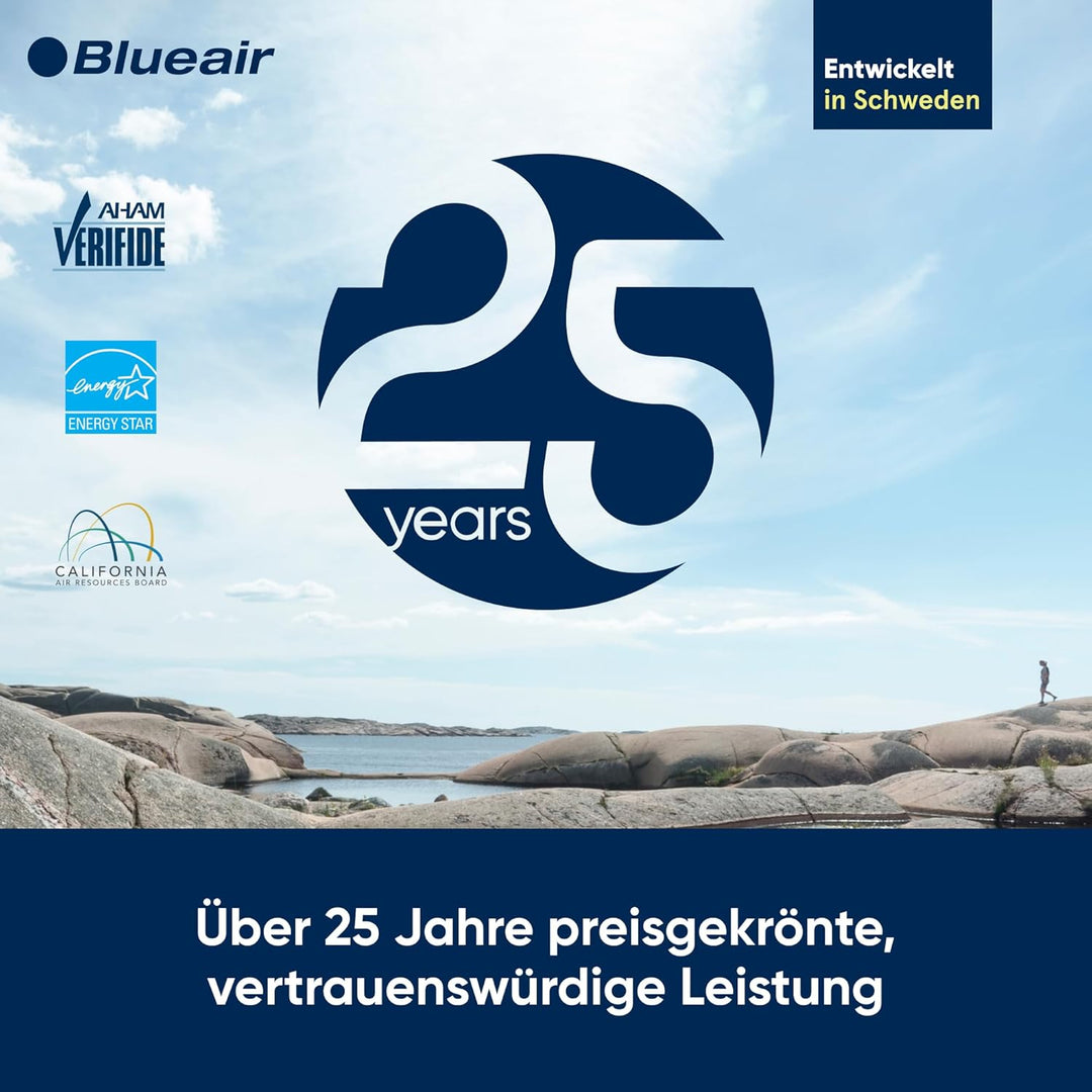 Blueair Blue Pure Joy S HEPA Silent Luftreiniger für bis zu 43m², Weiss Blue Joy S Small Room up to