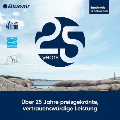 Blueair Blue Pure 221 HEPA Silent Luftreiniger für bis zu 125m², Dark Shadow Blue Pure 221 Blue Pure