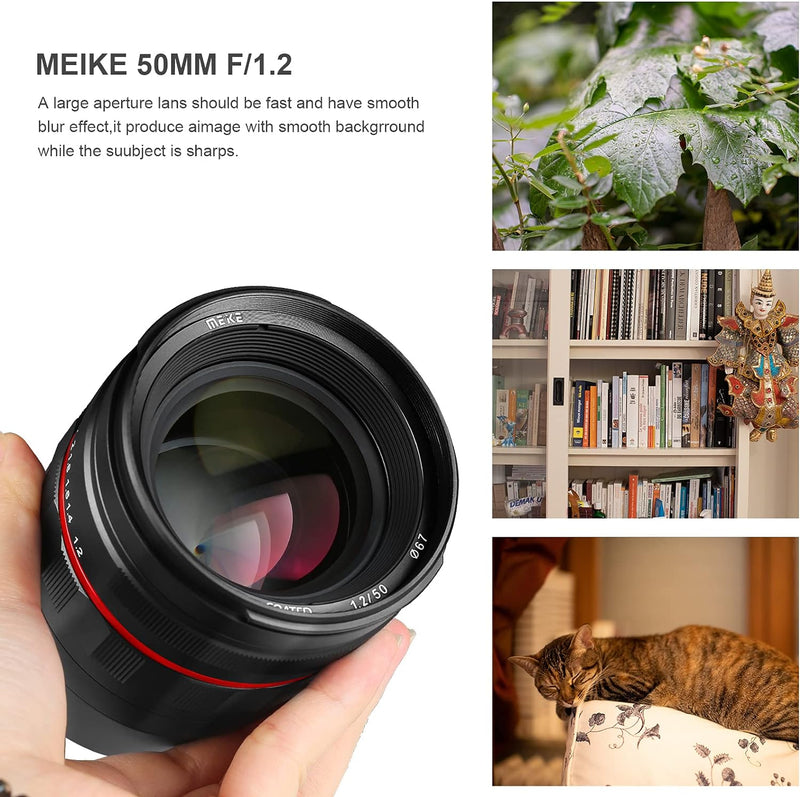 Meike MK-50 mm F1.2 grosse Blende Vollrahmen manueller Fokus Fixobjektiv für Z-Mount Z5 Z6 Z7 Z50