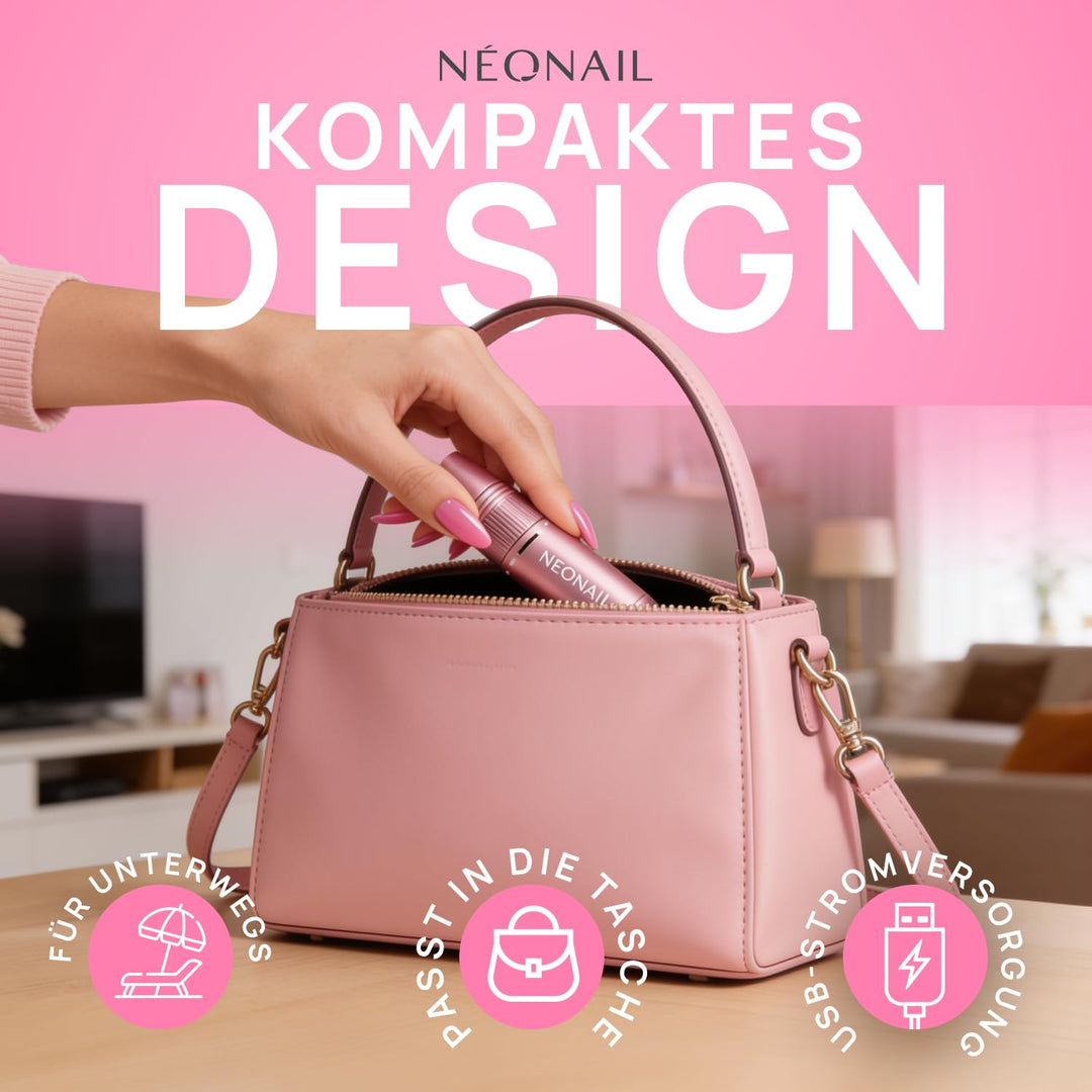 NÉONAIL Nagelfräser - Hornhautentferner Elektrisch - Nagelfeile - Mini USB Nail Drill 12 W - Manikür