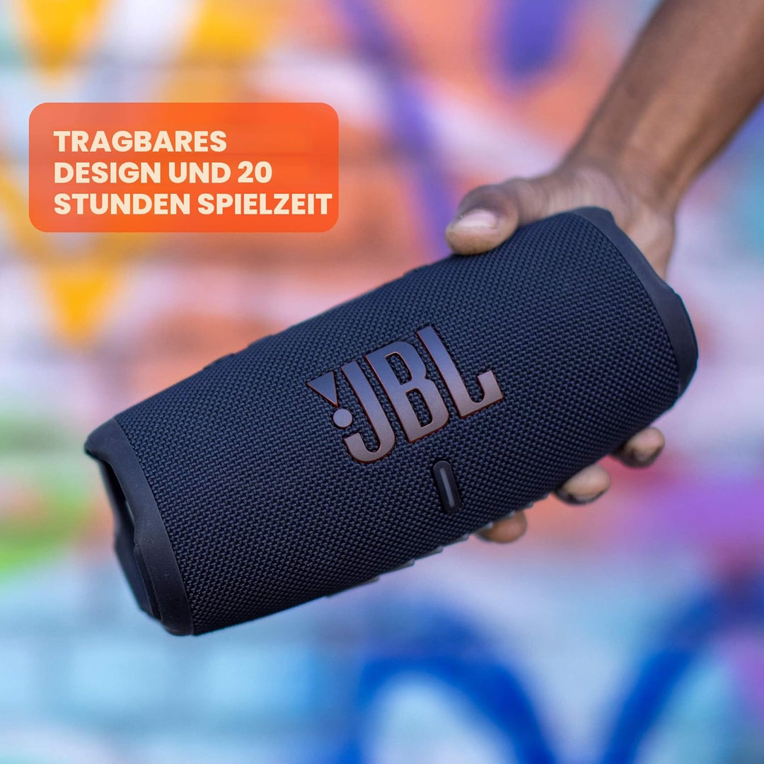 JBL CHARGE 5 - Tragbarer Bluetooth-Lautsprecher mit IP67-Wasserschutz und USB-Ladeanschluss - Blau