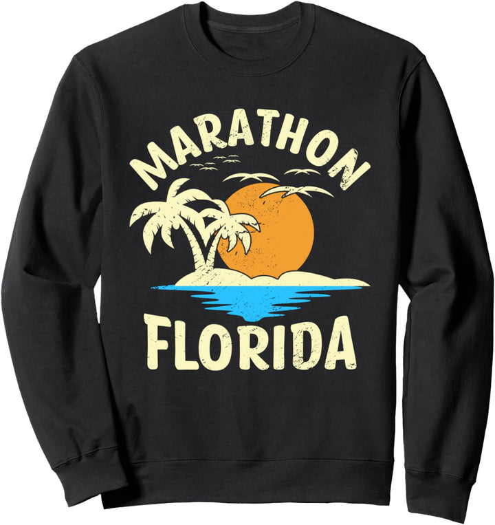 Marathon Florida Läufer Sprinter Freizeitbeschäftigung Sweatshirt