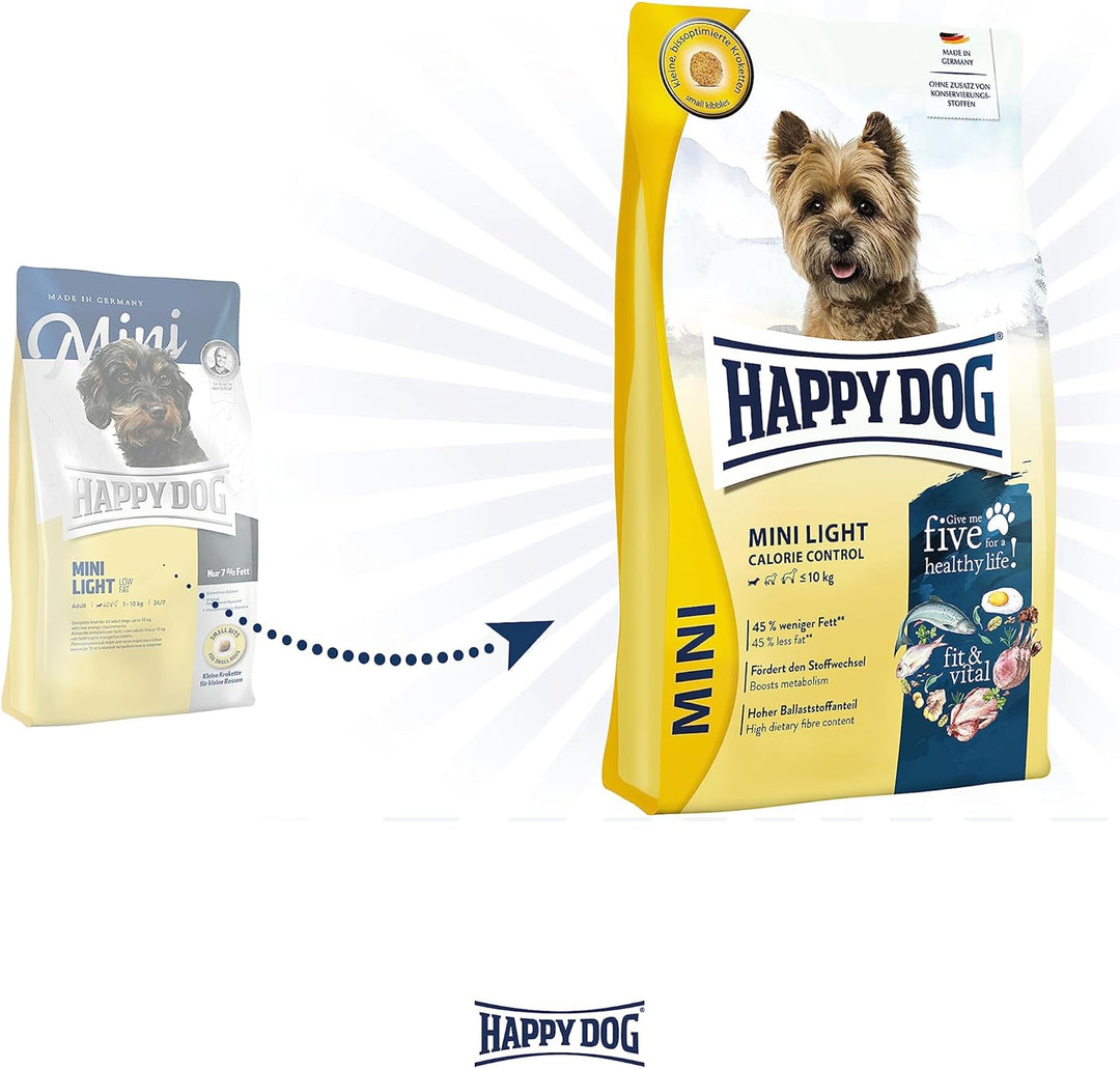 Happy Dog 60101 Hundefutter Mini Light Low Fat, 4 kg, L