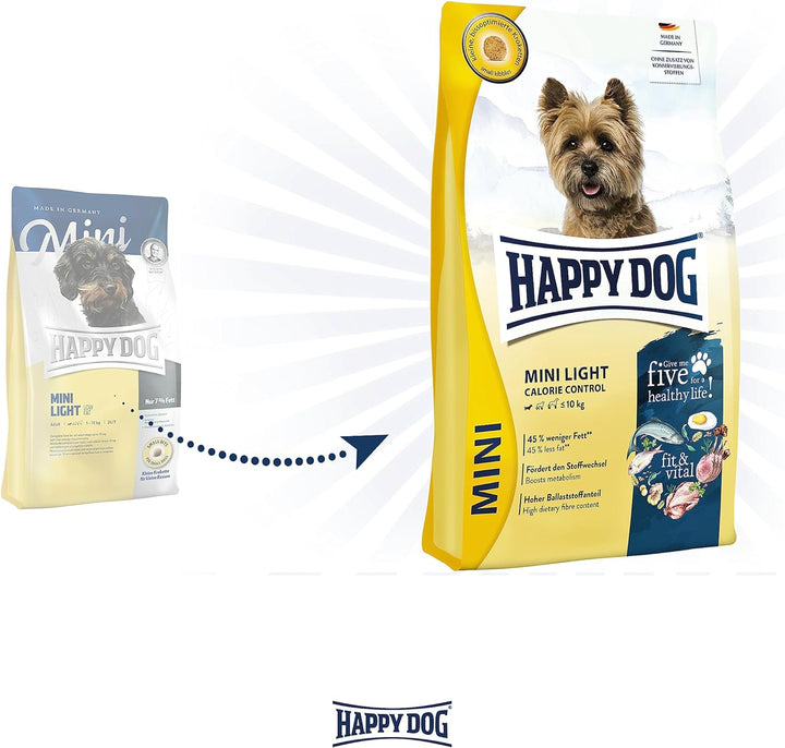 Happy Dog 60101 Hundefutter Mini Light Low Fat, 4 kg, L