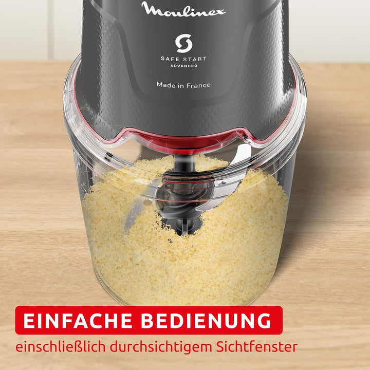 Easy Press Elektrischer Zerkleinerer, 500 W, 4 scharfe Klingen, Safe Start Advanced-Technologie, AT7