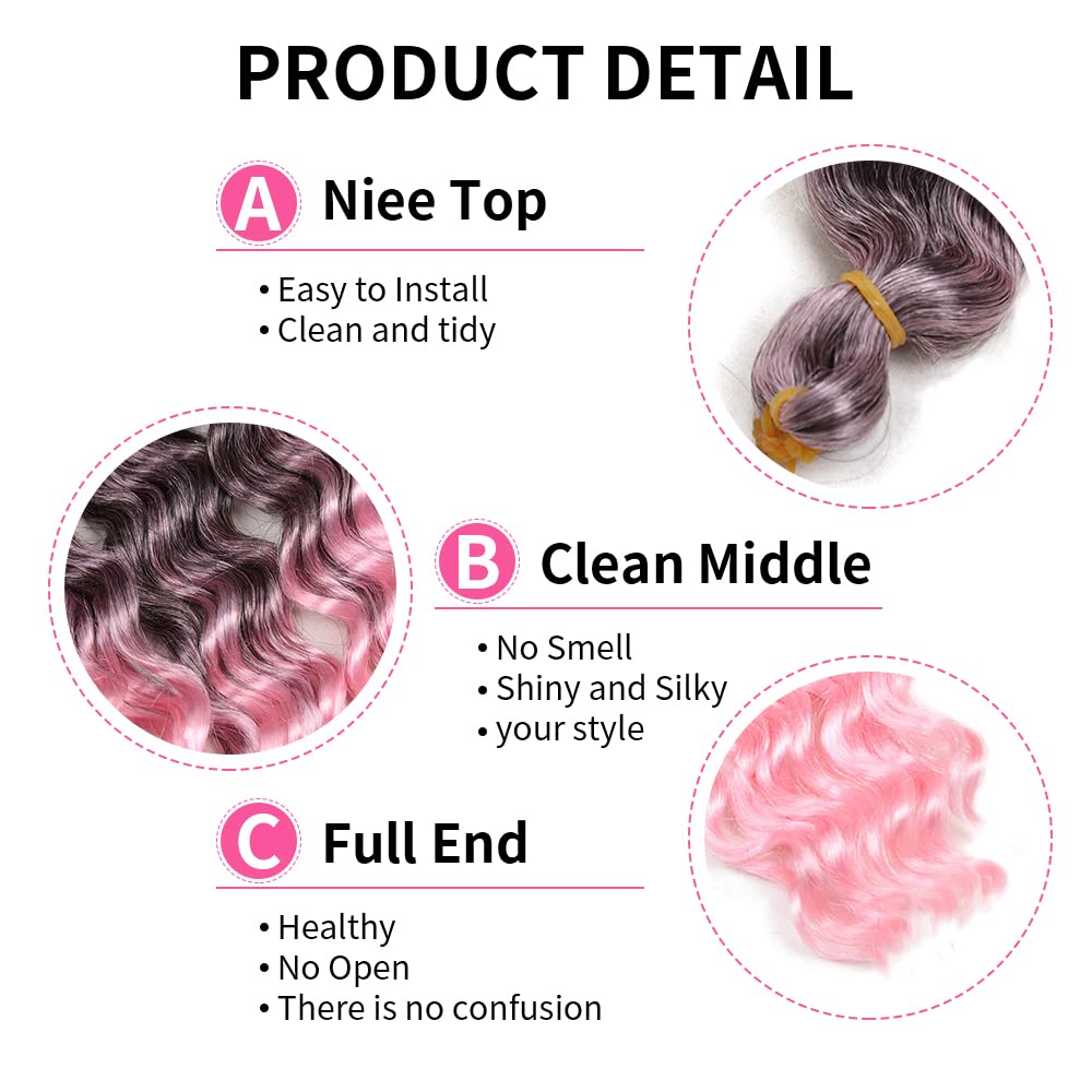 Deep Twist Häkelhaar 22 Zoll 6 Packungen Deep Wave Hair Bundles Synthetisches Flechthaar Deep Ripple