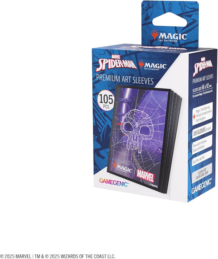 Gamegenic, Magic: The Gathering – Marvel's Spider-Man Premium Art Sleeves – Spider-Man Swamp, 105 Sl