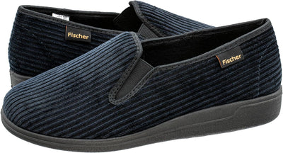 Fischer Herren Frank Niedrige Hausschuhe 39 EU Blau Midnight 502, 39 EU Blau Midnight 502