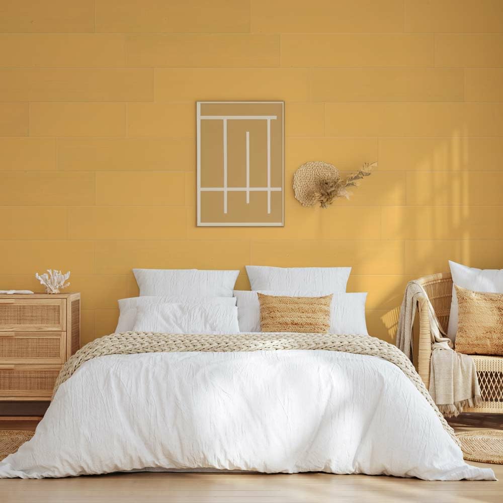 SUN WOOD Stick-it bunte Wandverkleidung aus Holz zum Kleben - 0,48m2 (3 Paneele) selbstklebende Wand