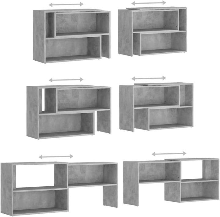 vidaXL TV Schrank Erweiterbar Lowboard TV Möbel Tisch Board Sideboard Fernsehtisch Fernsehschrank Hi