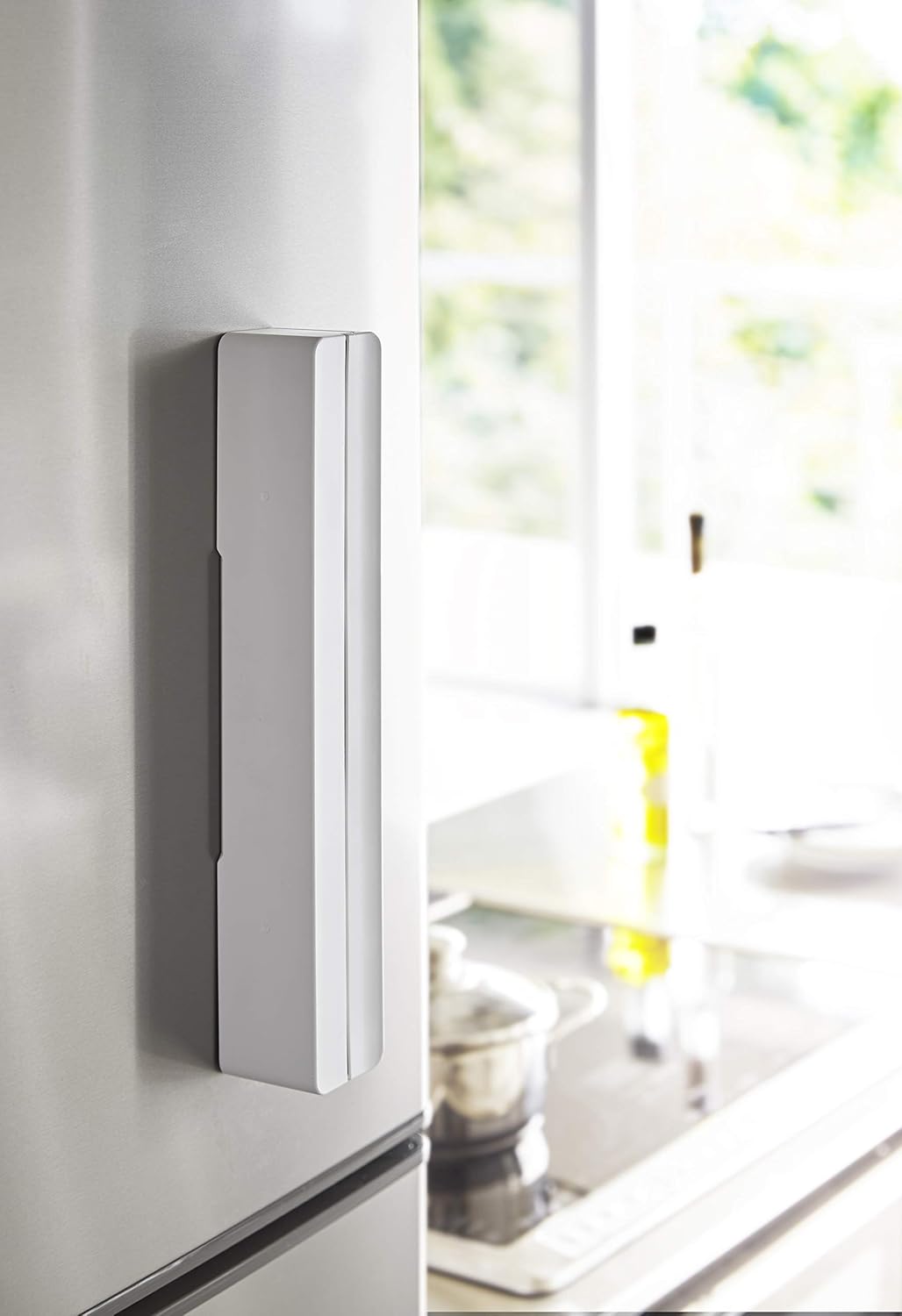 Yamazaki 3247 TOWER Magnetischer Folienhalter, weiss, ABS Harz, Minimalistisches Design, 32,6 x 5,5