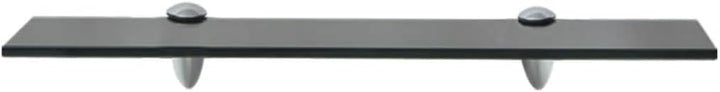 WIFESE 2 Stück Schwebende Regale 50x10x0,8 cm Ablagen Bad Regal Regal Glas Schwebend für Wohnzimmer