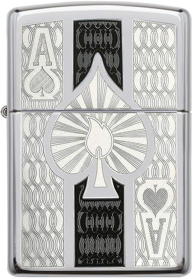 Zippo Feuerzeug 60001616 Anne Stokes Benzinfeuerzeug, Messing, high polish chrome, 1 x 3,5 x 5,5 cm