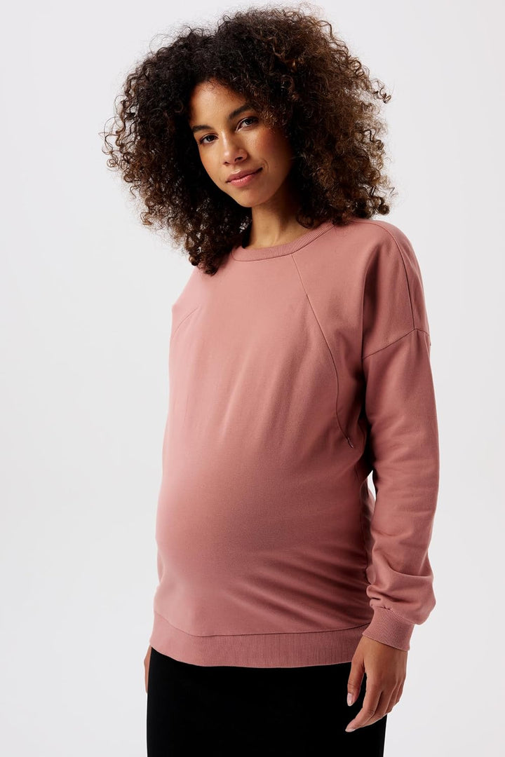 Noppies Damen Lesy Nursing Sweater Ls Pullover, Burlwood - N143