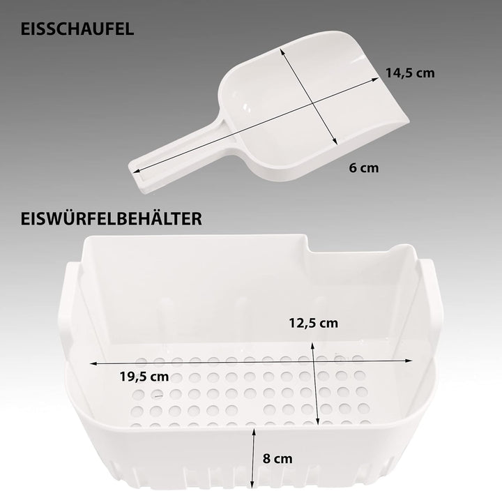 Gino Gelati GG-175W Digitaler Edelstahl Eiswürfelbereiter Eiswürfelmaschine Icemaker