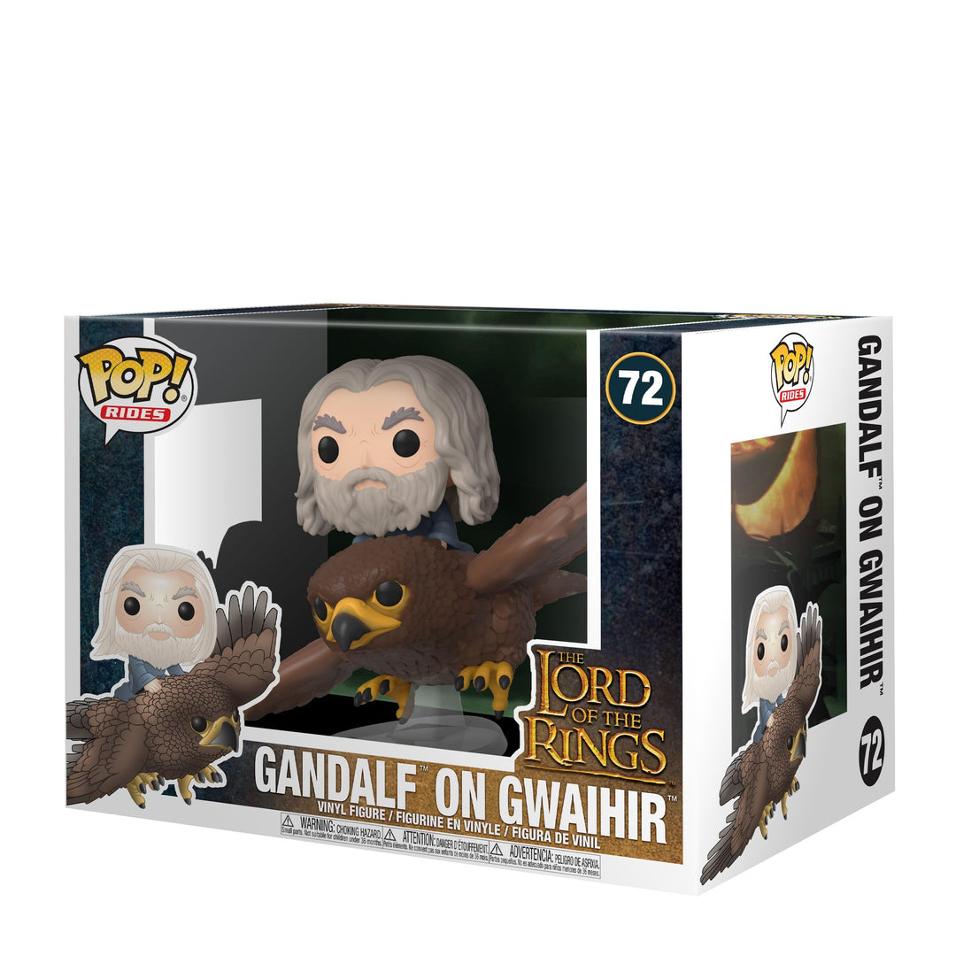 Funko Pop! Rides: LOTR - Gwaihir mit Gandalf - Lord of The Rings - Vinyl-Sammelfigur - Geschenkidee