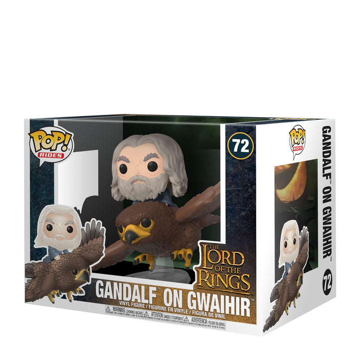 Funko Pop! Rides: LOTR - Gwaihir mit Gandalf - Lord of The Rings - Vinyl-Sammelfigur - Geschenkidee