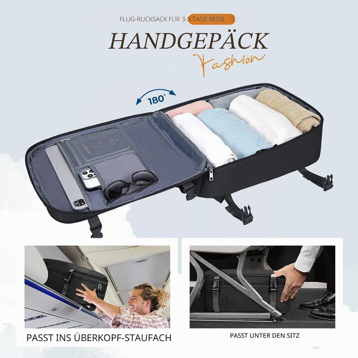 VMIKIV Handgepäck Rucksack für Easyjet 45x36x20 Reiserucksack Damen Herren für Laptop 15,6 Zoll 32L