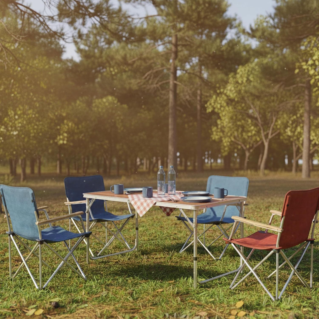 CampFeuer Aluminium Campingtisch für 6 Personen | 120 x 60 cm | Gartentisch faltbar, Falttisch, Balk