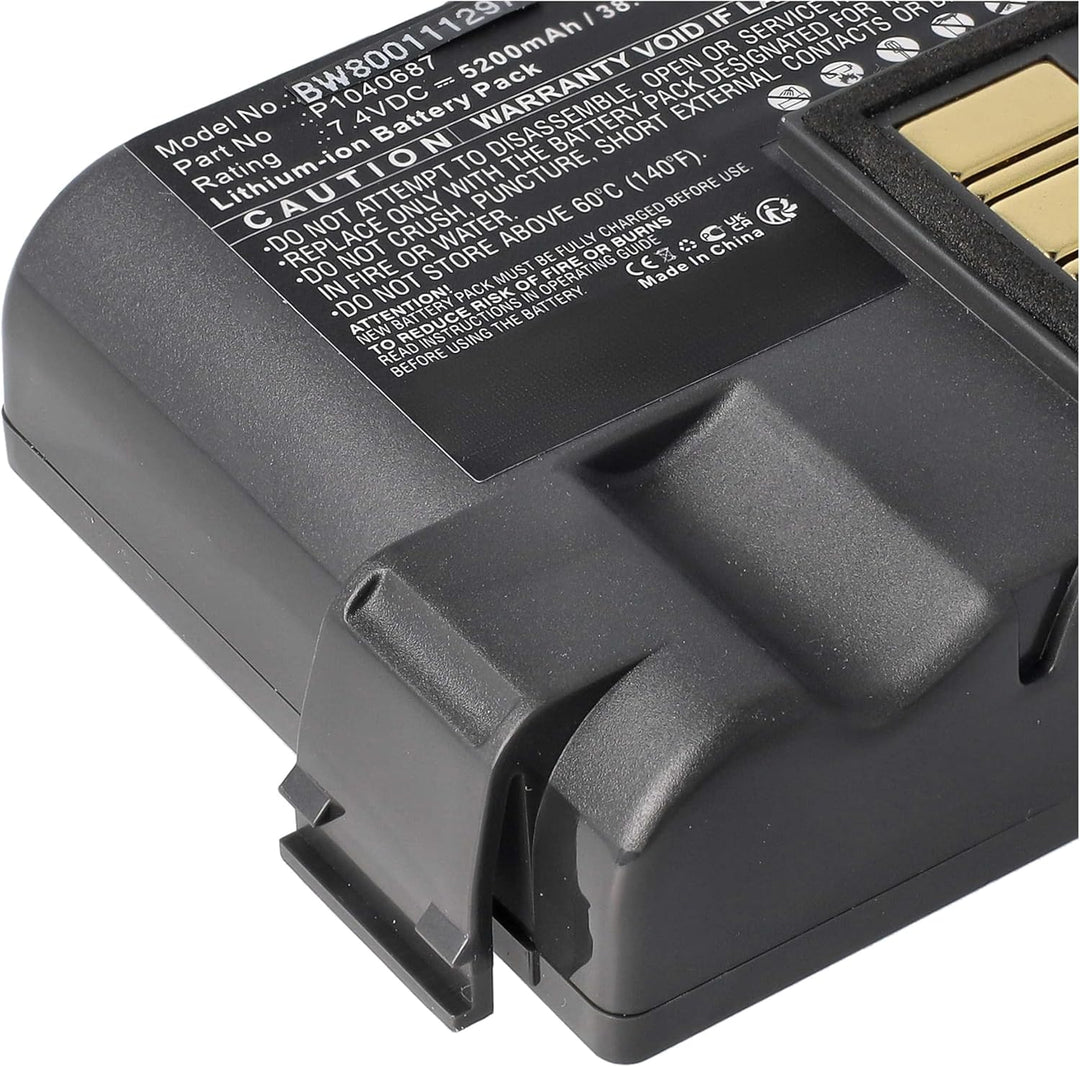 vhbw Akku kompatibel mit Zebra QLN420, ZQ630 Drucker Kopierer Scanner Etiketten-Drucker (5200 mAh, 7