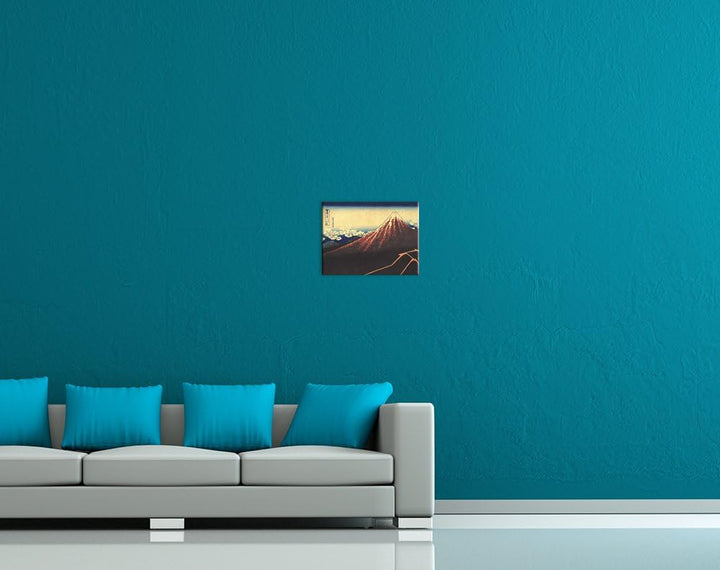 Bilderdepot24 Bild auf Leinwand | Katsushika Hokusai Gewitter unterhalb des Gipfels in 60x50 cm als