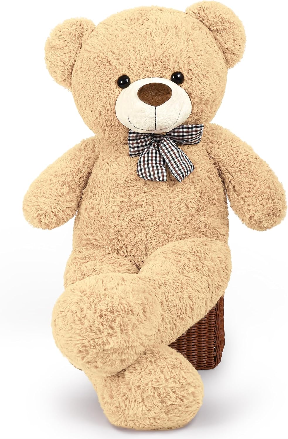 XL Teddybär Grosser Bär 110 cm gross Riesen Teddy Bär Stofftier Plüschtier Kuscheltier Geschenk für