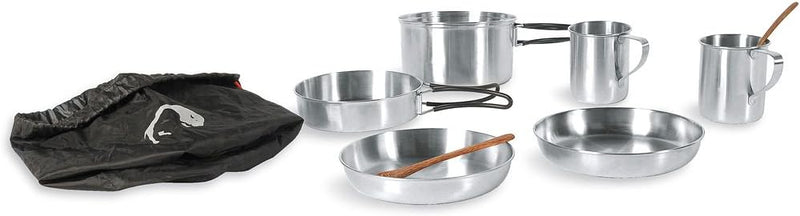 Tatonka Camping-Kochgeschirr Picnic Set (8-teilig) - Edelstahl-Geschirr fürs Picknick zu zweit - Mit