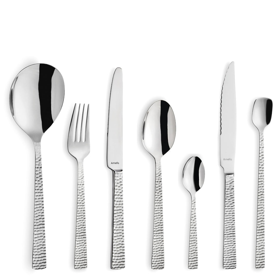 Amefa Besteckset 42-teilig FELICITY | Hochglanzpoliert | Spülmaschinenfest | 18/0 Edelstahl | 13/0 K