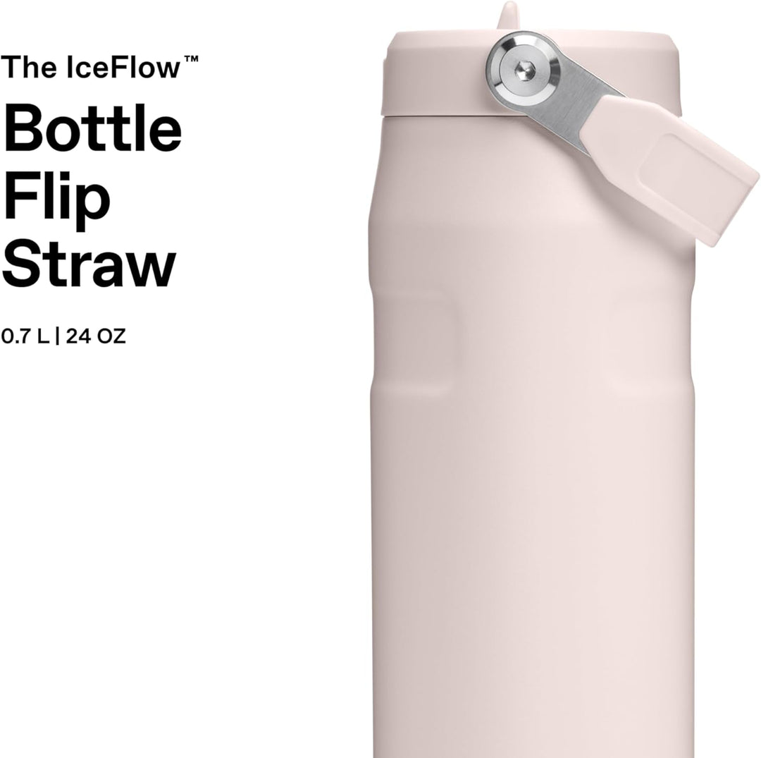 Stanley Flip Straw 2.0 Trinkflasche mit Strohhalm 0.7L - Thermobecher Kühlt 12 Stunden - 3 Tage Eisg