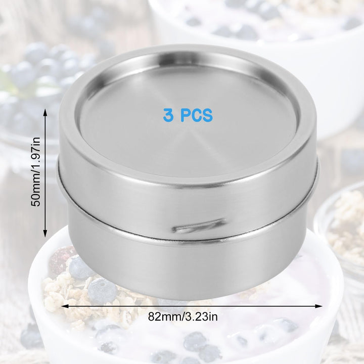 3 Stück Brotdose Edelstahl, Gute Abdichtung, Robust und Sturzsicher Stainless Steel Food Container,