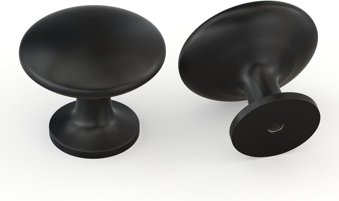 LONTAN 20 Stück Küchenknöpfe Schwarz Möbelknöpfe Schwarz Schrankknöpfe Modern Türknopf Schwarz Schub