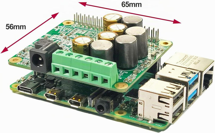 RPI HiFi AMP HAT TAS5713 Amplifier Audio Module 25W Class-D Power Sound Card Expansion Board for Ras