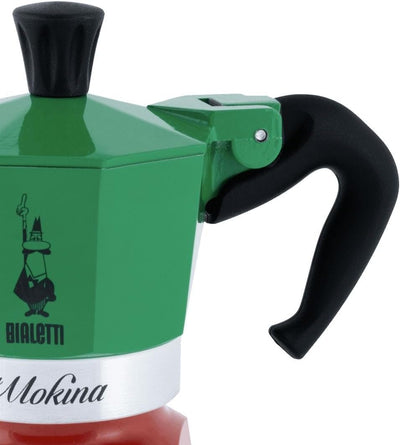 Bialetti Espressokocher-5650 Grün,Rot,Weiss One Size Single