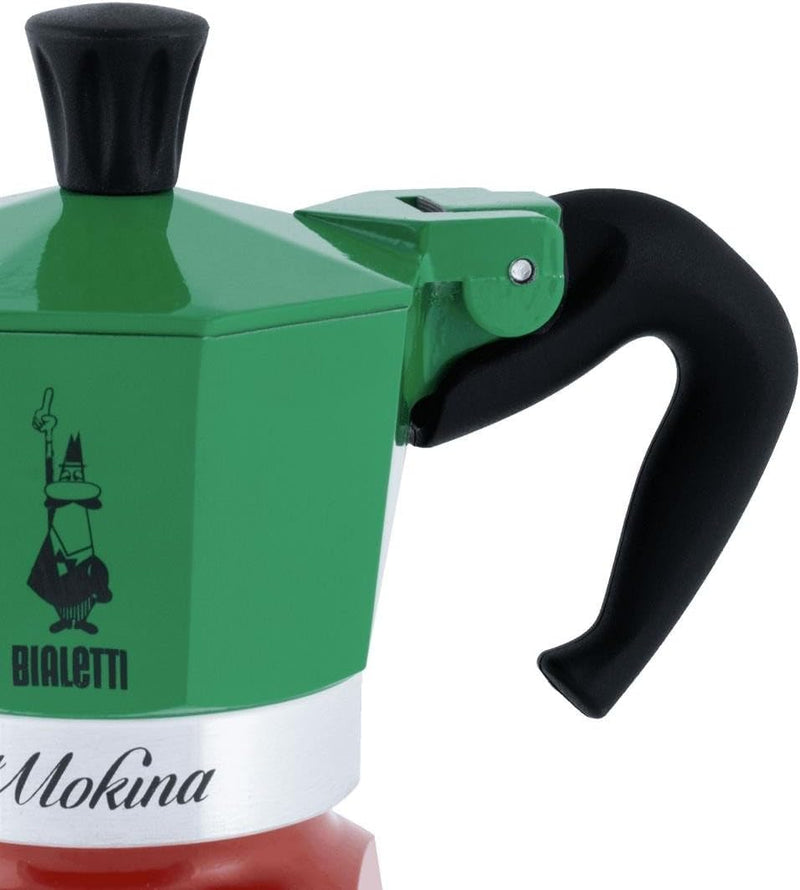 Bialetti Espressokocher-5650 Grün,Rot,Weiss One Size Single